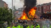 Huge crowds clash with police in Southport as activists throw bricks