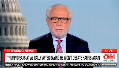 Wolf Blitzer Says CNN Is Cutting Away From Trump’s ‘Very Weird Statements’