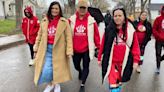 At this Red Dress Day walk, a First Nations woman explains why she's a 'helicopter' mom