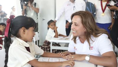 Presidenta Dina Boluarte inaugurará hoy quinta Escuela Bicentenario