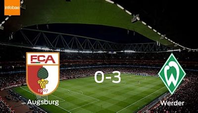 Werder Bremen golea 3-0 en el estadio de FC Augsburg