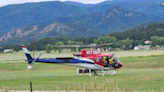 Helicopter responding to Oakridge Fire in Pueblo County