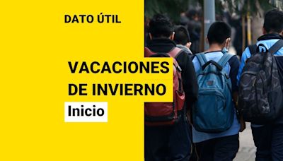 Falta menos de un mes: Esta es la fecha de inicio de las vacaciones de invierno