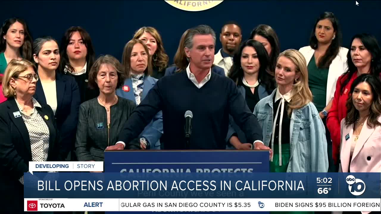 Newsom proposes bill expanding abortion access for AZ residents