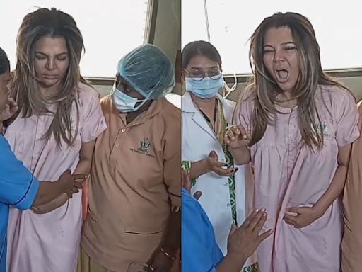 VIDEO: Rakhi Sawant Cries, Looks Unrecognisable As She Struggles To Walk After Tumour Surgery