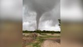 Tornado touches down in field as intense storms hit Texas