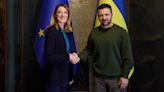 Zelenskyy briefs European Parliament president on frontline situation