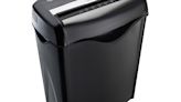 Amazon Basics 6 Sheet Cross Cut Paper and Credit Card Home Office Shredder with 3.8 Gallon Bin, Now 11% Off