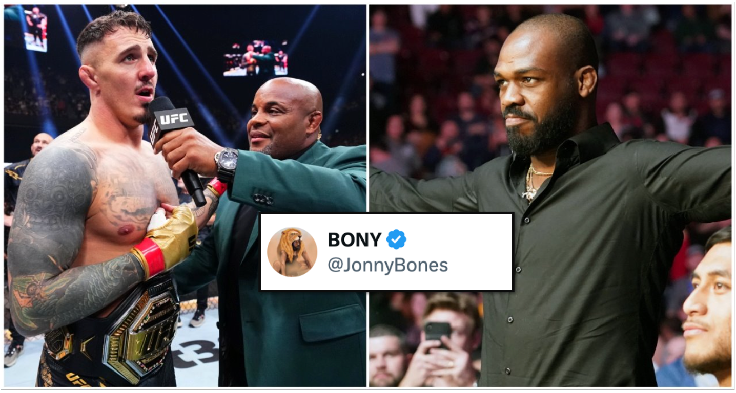 Jon Jones posted 9-word tweet after Tom Aspinall's UFC 304 victory & call-out