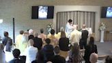 Touching moment celebrant dressed as Elvis belts out classics at fan's funeral