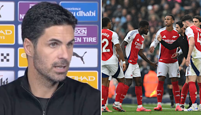 Mikel Arteta reveals the Arsenal player who insisted on playing in Man City draw despite having an injury