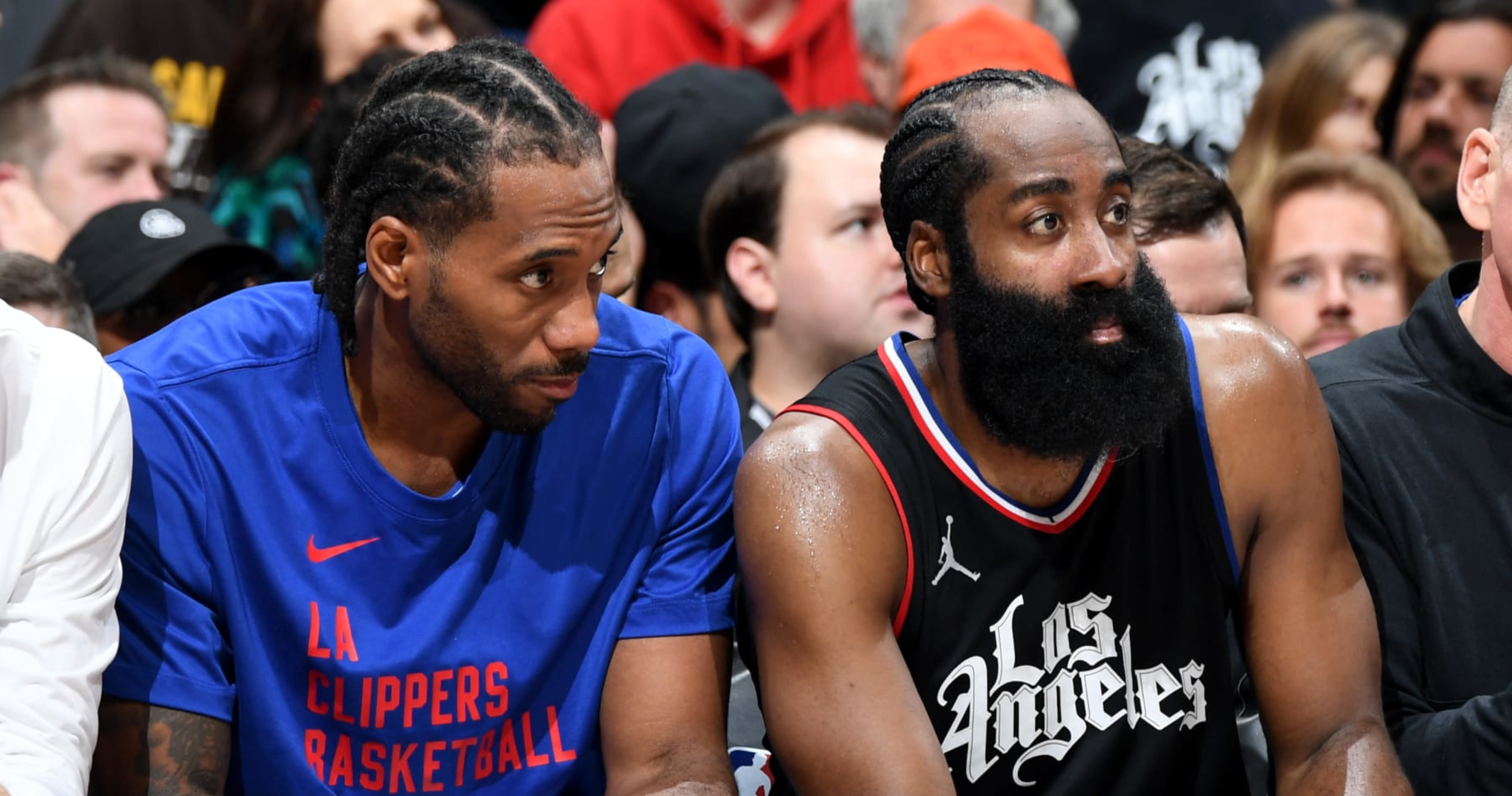 Video: James Harden Says Kawhi Leonard's Injury 'Definitely Frustrating' for Clippers