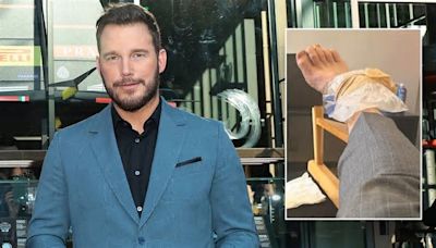 Chris Pratt suffers injury on movie set while doing his own stunts