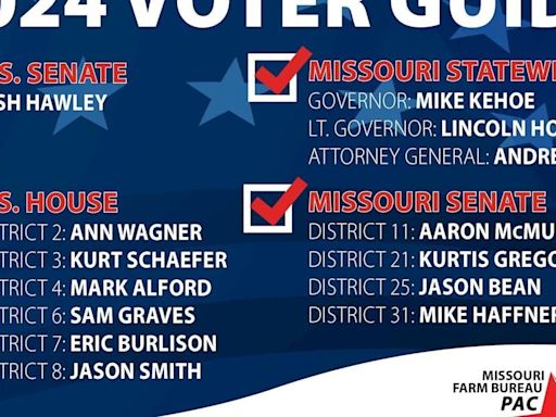 Missouri Farm Bureau endorses candidates for August 6th Election