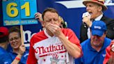 Joey Chestnut, Miki Sudo sweep Nathan's Hot Dog Eating Contest between weather delay