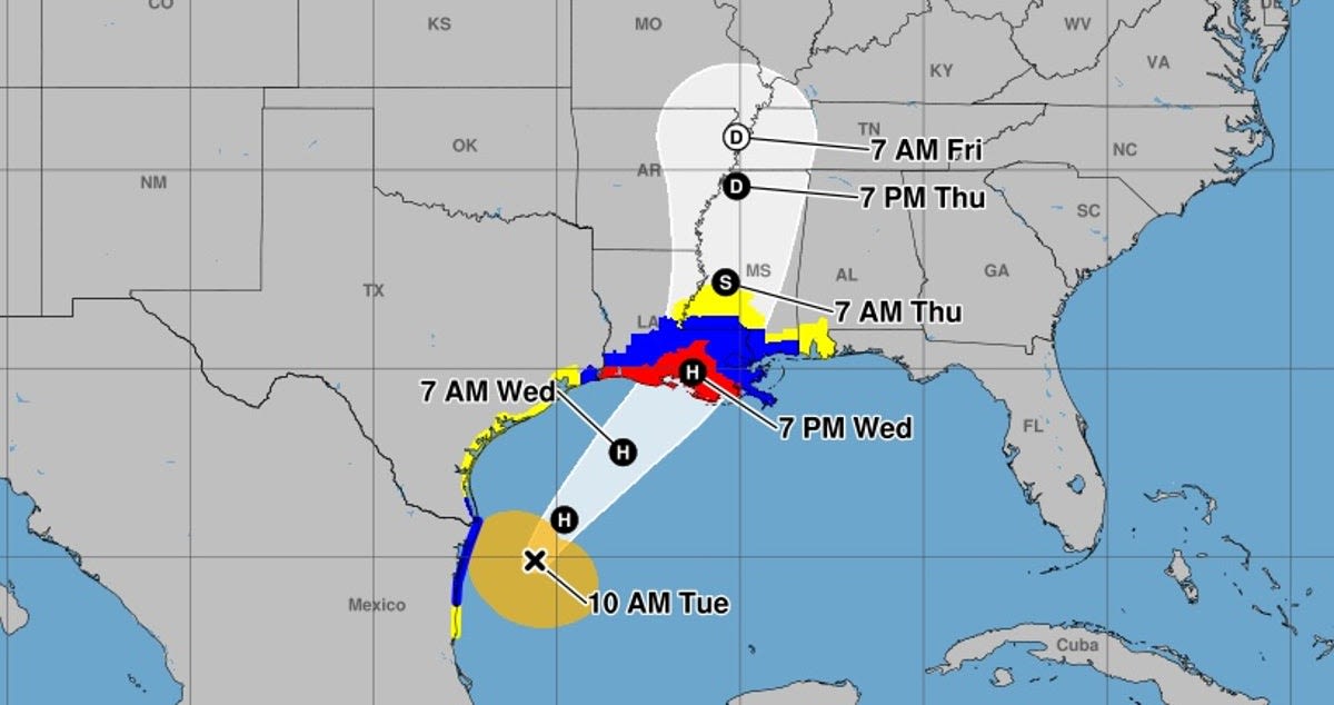 New Orleans on high alert as Tropical Storm Francine barrels towards coast