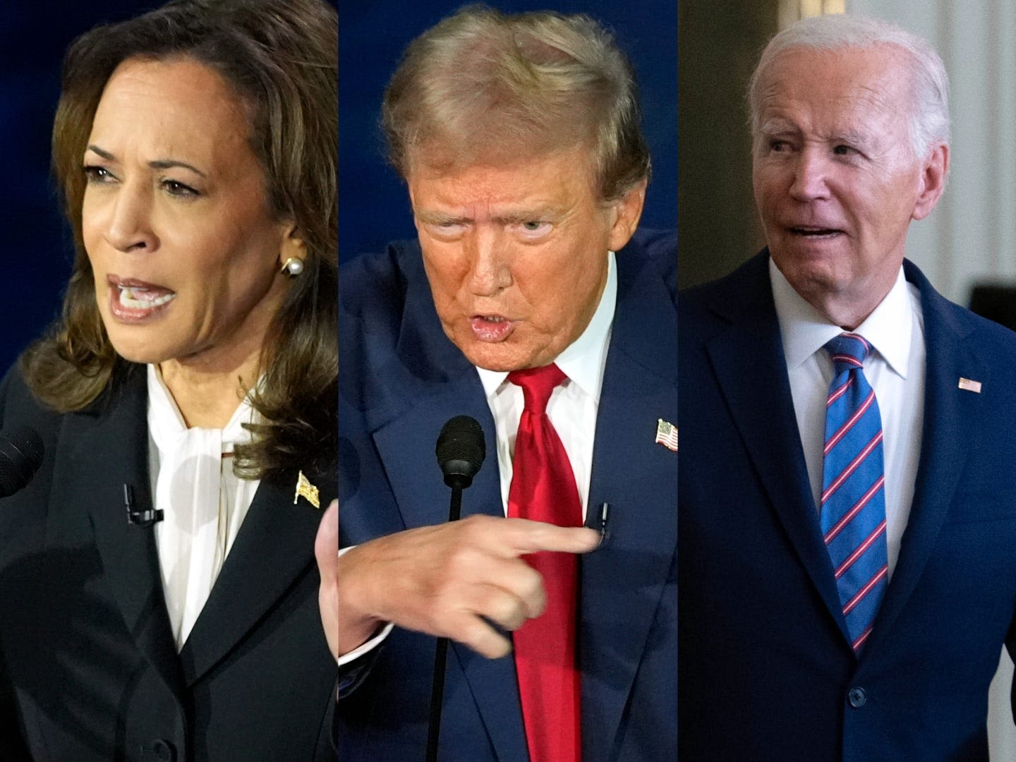 Trump mentioned Biden so many times during the debate that Harris felt she needed to remind him he wasn't there