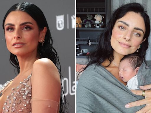 Tras anunciar que su familia crece, Aislinn Derbez aparece con bebé en brazos