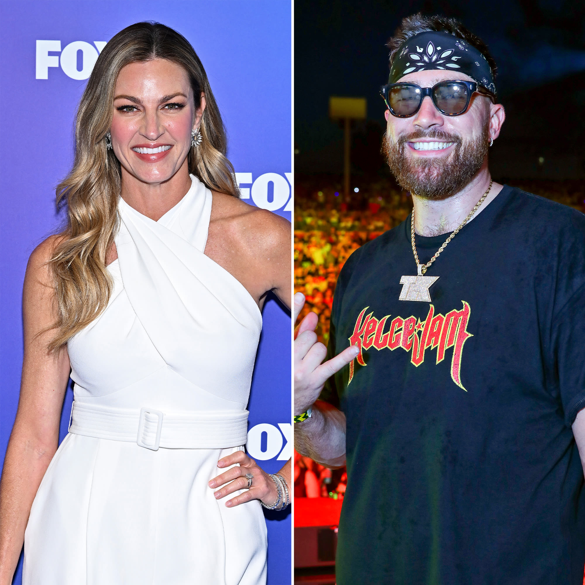 Erin Andrews Asked Travis Kelce What Taylor Swift’s Surprise Songs Were During ‘Eras Tour’