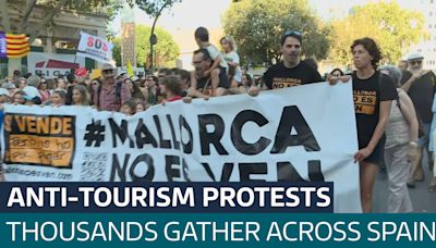 Thousands gather in Spain to protest against mass tourism - Latest From ITV News