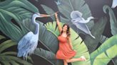 Debbie Avoux-Davis’ mural brings tropical backdrop to Laguna Art-A-Fair