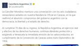 Hablaron los seis venezolanos refugiados en la embajada argentina en Caracas: los detalles