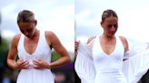 A Ukrainian tennis star played Wimbledon in a $298 version of her wedding dress — take a look