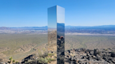 A 'mysterious' mirrored monolith has appeared in Las Vegas, and officials don't know why