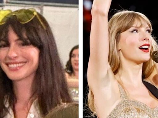 Anne Hathaway dances her heart out to Taylor Swift's You Belong With Me at Eras Tour in Germany. Watch
