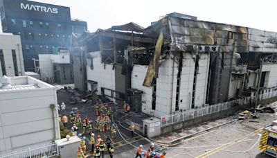 Explosion at South Korea battery factory kills at least 22 people