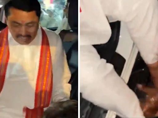 Video: Maha Cong Chief Nana Patole Makes Party Worker Wash His Mud-Stained Feet; BJP Demands Apology