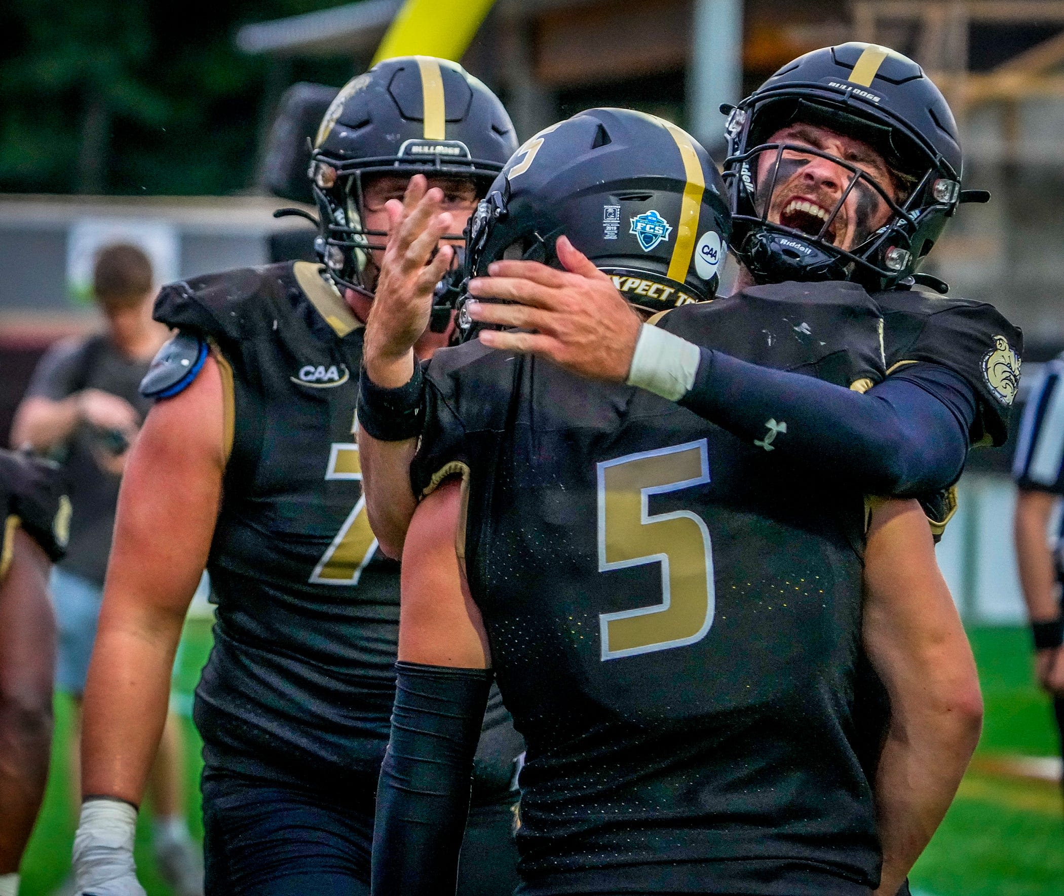 Bryant football averts disaster, scoring in final minutes to win home opener. Here's how