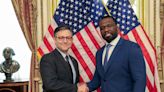 Speaker of the House Mike Johnson welcomes Shreveport’s newest resident: 50 Cent