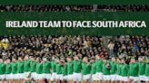Ireland team to face South Africa