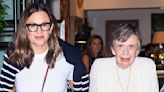 Jennifer Garner holds her mom Patricia's hand as they step out in NYC