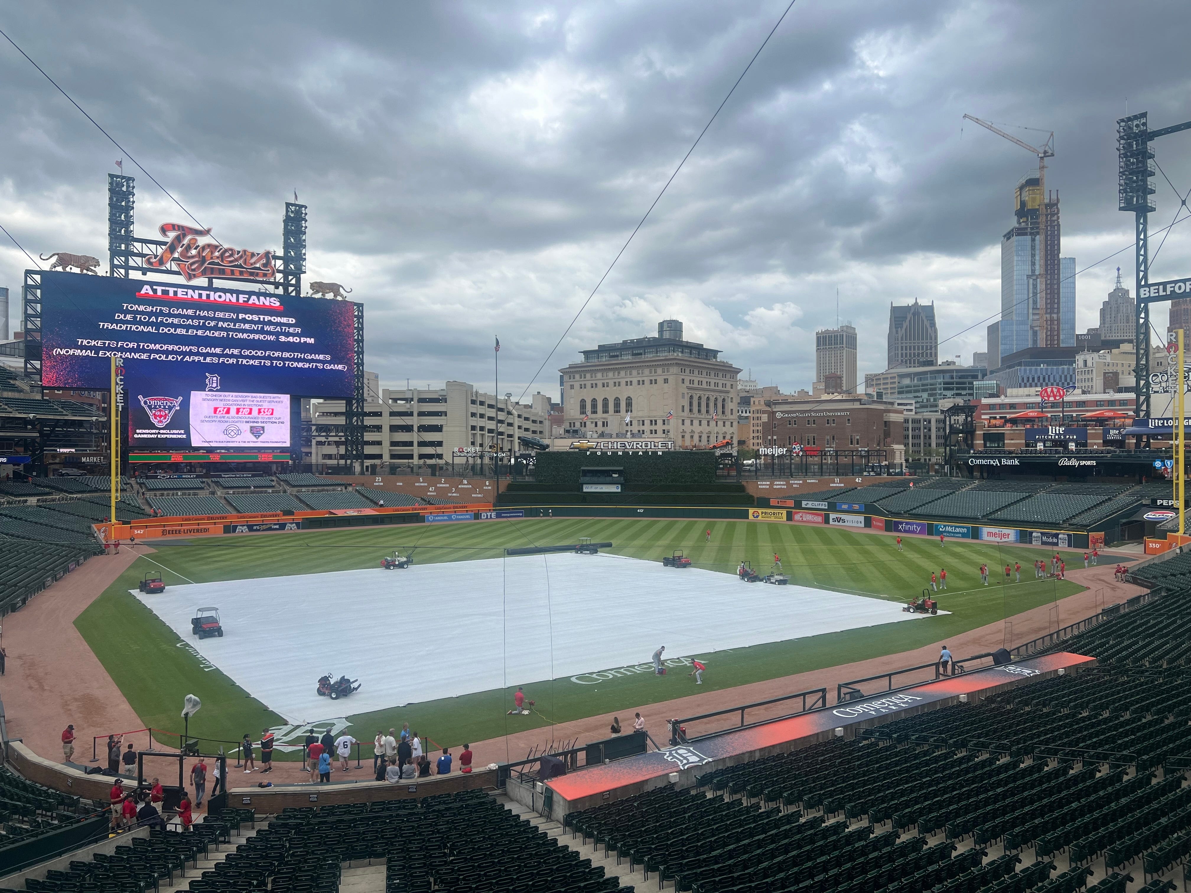 Detroit Tigers vs. Cardinals postponed Monday due to forecast of rain; doubleheader Tuesday