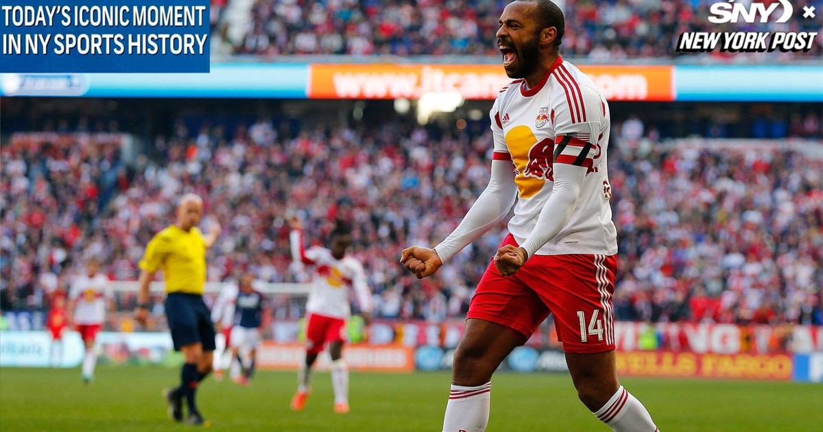 Today's Iconic Moment in NY Sports History: The New York Red Bulls sign soccer superstar Thierry Henry