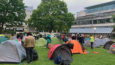 Pro-Palestinian student protests block entrance to Dublin tourist attraction