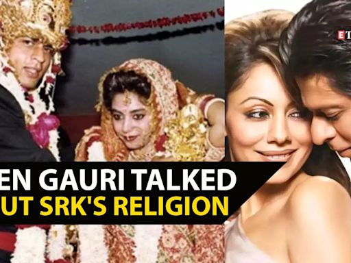When Gauri Khan talked about 'balance' interfaith marriage with Shah Rukh Khan: 'I respect his religion... that doesn't mean I would convert' | Etimes - Times of India Videos