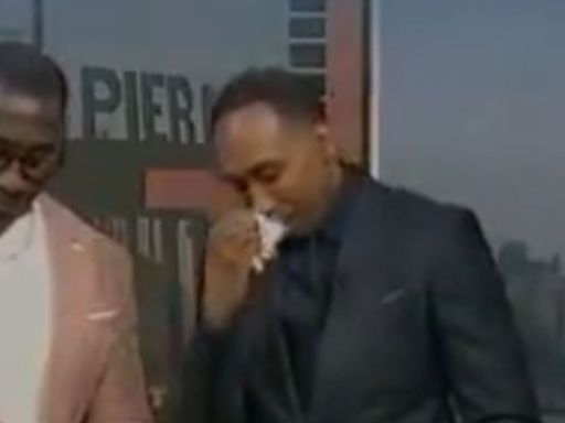 Stephen A. dubbed 'embarrassing' by host Molly after tearful start to First Take