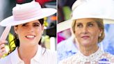 Royal Ascot Fashion! Princess Eugenie Sports a Tassel Hat and Sophie Wears White on Wedding Anniversary