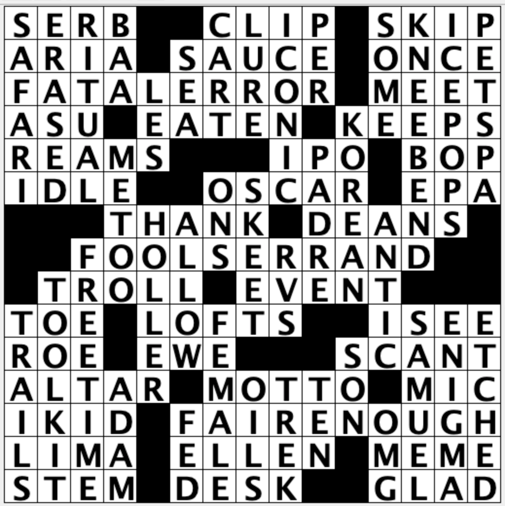 Off the Grid: Sally breaks down USA TODAY's daily crossword puzzle, Isn't It Ironic?