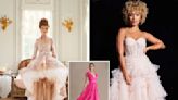 Blushing brides are in the pink with fuschia dresses and rose tones