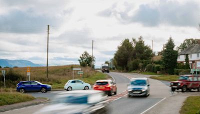 Traffic problems reported at busy crossroads on border A-road