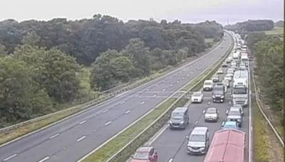 Two children among five seriously hurt after car rolls 'several times' in M6 crash