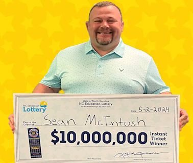 North Carolina man ‘got a wild hair’ to buy lottery ticket, wins $10 million jackpot