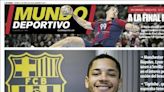 Vitor Roque y la vuelta de Courtois, protagonistas de las portadas deportivas de hoy