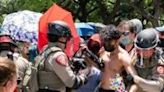 Texas police moved to break up a protest on Monday at the University of Texas at Austin