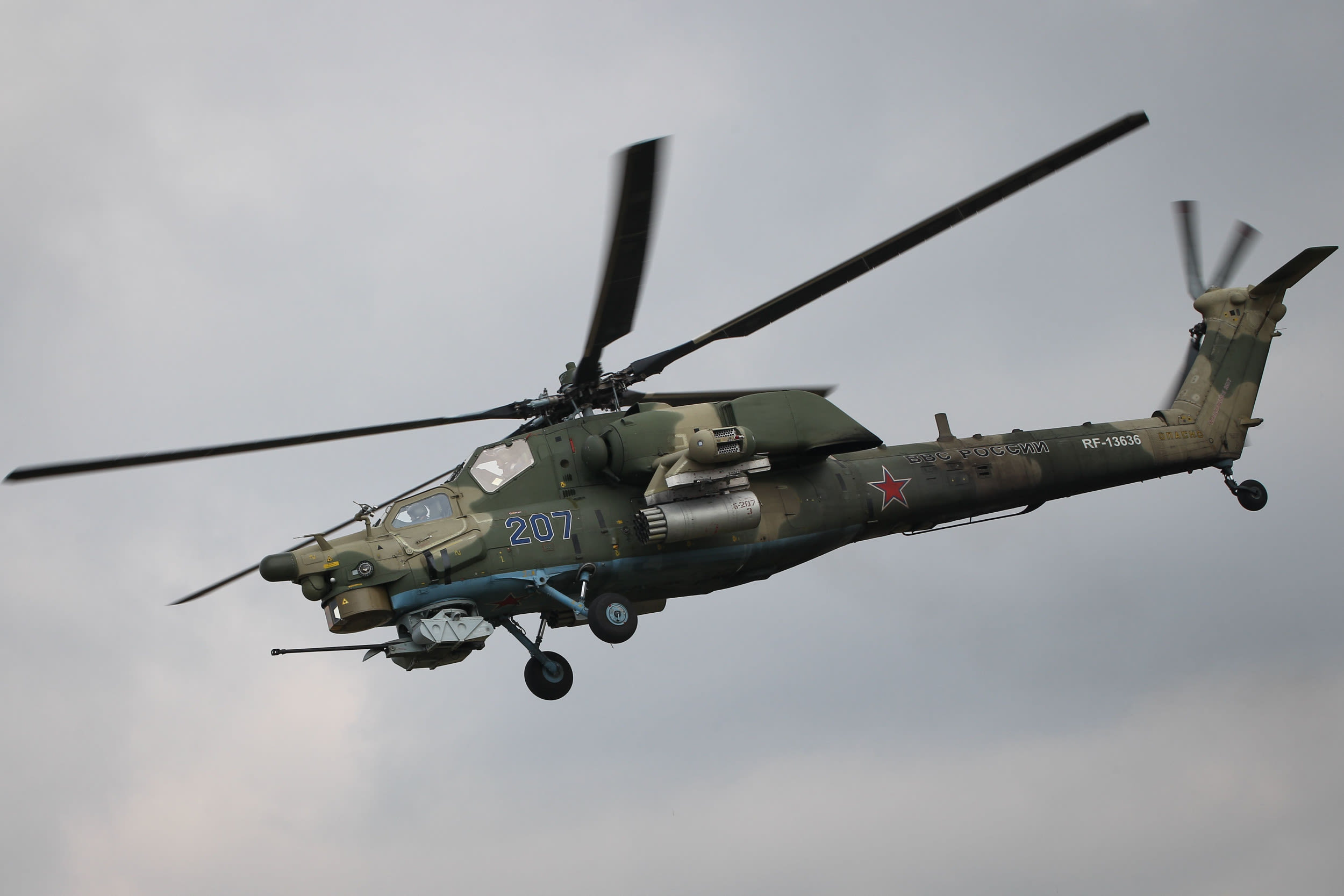 Russian military Mi-28 helicopter destroyed in fatal crash