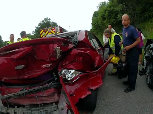 Video of Fetterman crash aftermath released by Maryland police